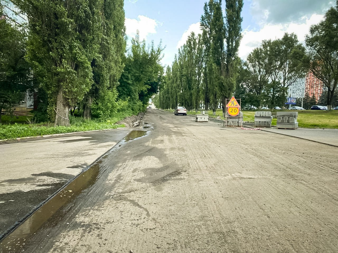 На пяти улицах Курска начали ремонтировать автодороги