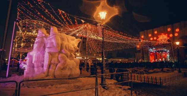 Масленица началась с фестиваля снежных фигур