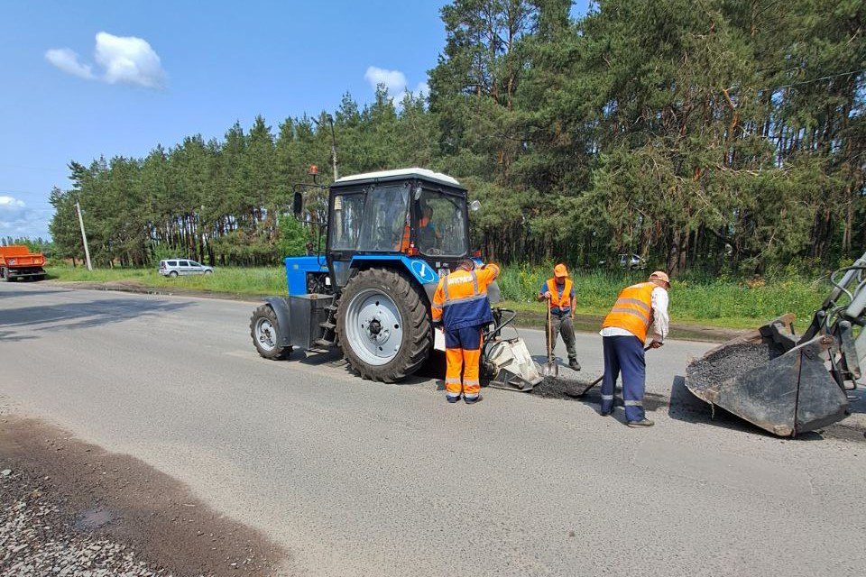 В Курске на 3-й Агрегатной завершается подготовка к ямочному ремонту